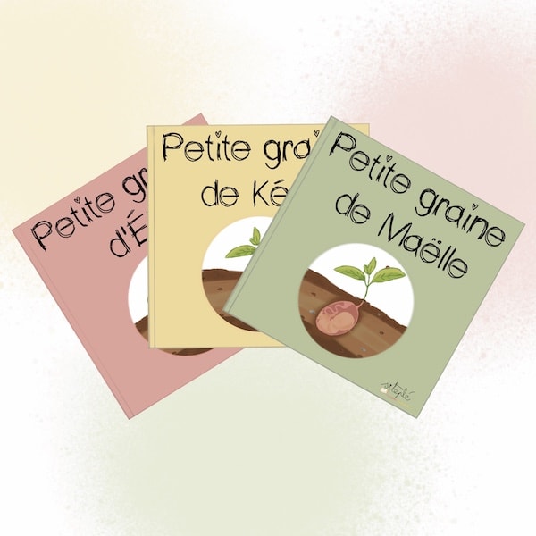 visuel produit livre personnalisé pour des triplés