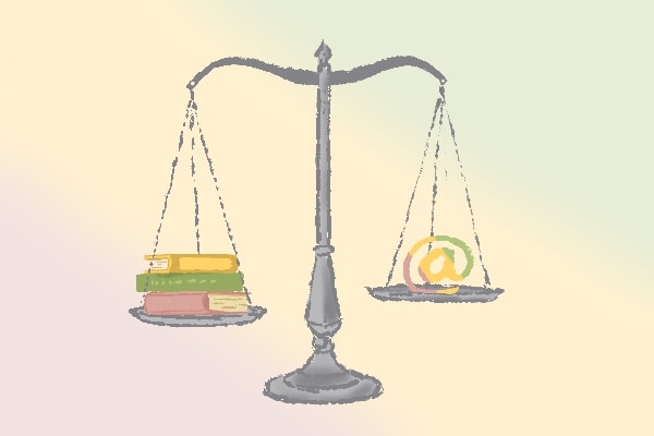 illustration balance pour mentions legales
