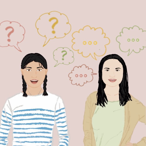 visuel d'un échange questions réponses au sujet du coaching